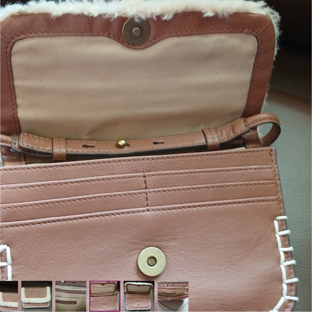 Lucky Brand Tan Crossbody Bag with Cream Trim - Picture 5 of 7